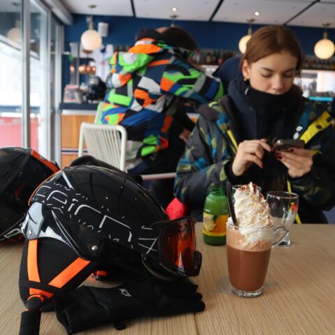 Le Lioran, boisson chaude Le Schuss