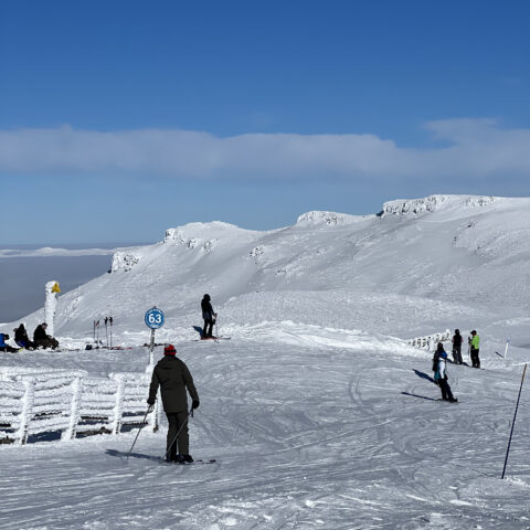 Ski à la station du Lioran