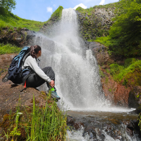 cascade du Saillant à Marcenat