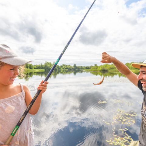RIOM ES MONTAGNES : pêche au lac du Roussillou