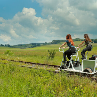 vélorail du Cézallier à Landeyrat